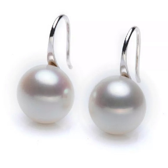 Elegant Pearl Crystal Rhinestone Stud Earrings - Picture 3 of 5